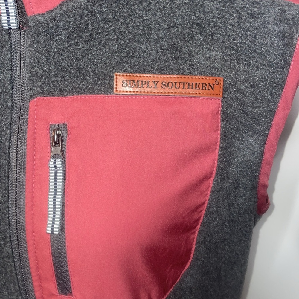 SIMPLY SOUTHERN (NWT) Women’s Size Small Zip Up Fleece Vest - Picture 5 of 9